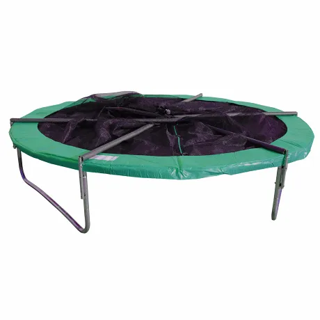 Батут DFC JUMP 14 ft складной, с сеткой green - Фото 4