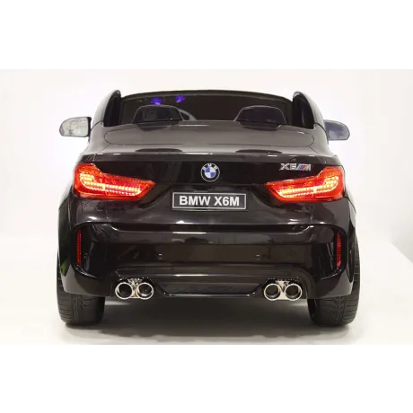 Электромобиль RiverToys BMW-X6-M-JJ2168 (черный глянцевый) - Фото 8