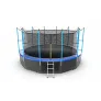 Батут с внутренней сеткой и лестницей EVO JUMP Internal 16ft (Blue) + нижняя сеть - Фото 2
