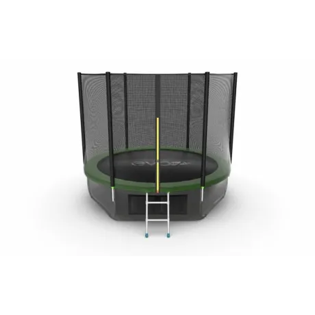 Батут с внешней сеткой и лестницей EVO JUMP External 10ft (Green) + нижняя сеть - Фото 2
