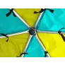 Батут Optifit Like Green 14ft с зелено-желтой крышей - Фото 4