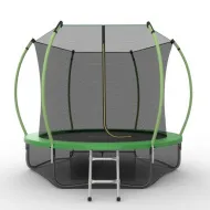 Большой батут EVO JUMP Internal 10ft (Green) с внутренней сеткой и лестницей + нижняя сеть