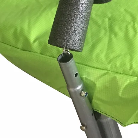 Батут DFC JUMP 14 ft складной, с сеткой apple green - Фото 6