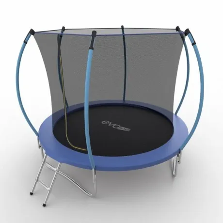 Батут с внутренней сеткой и лестницей EVO JUMP Internal 8ft (Blue) - Фото 4