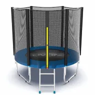 Батут с внешней сеткой и лестницей EVO Jump External 6ft (Blue)