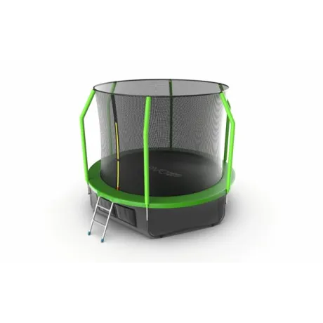 Батут с внутренней сеткой и лестницей EVO JUMP Cosmo 10ft (Green) + нижняя сеть - Фото 6