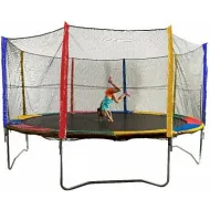 Батут Sundays Acrobat-D435 (с сеткой, разноцветный)