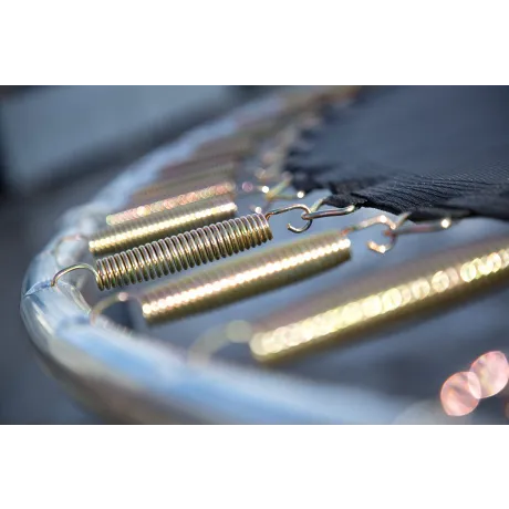 Батут JUNHOP 10 Комплект с защитной сетью и лестницей зеленый - Фото 8