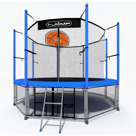 Батут i-Jump Basket 14ft blue - Фото 3