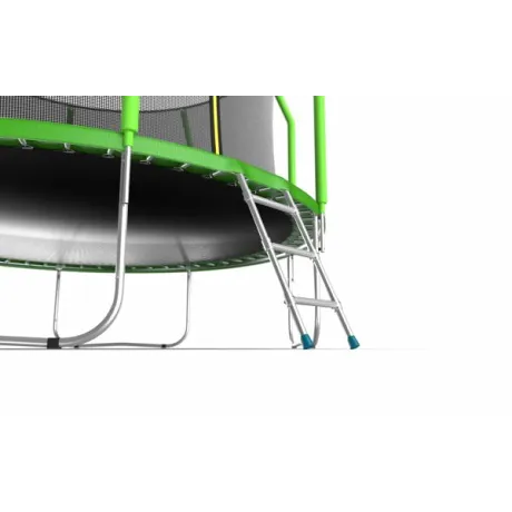 Батут с внутренней сеткой и лестницей EVO JUMP Cosmo 12ft (Green) - Фото 5
