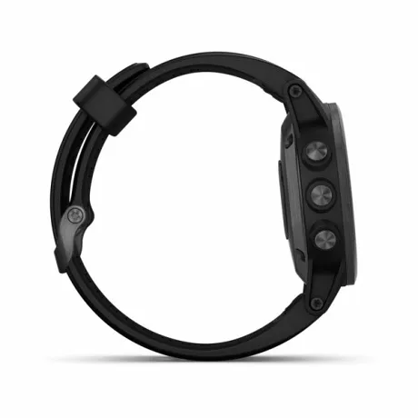 GPS-часы Garmin FENIX 5S PLUS SAPPHIRE черные с черным ремешком - Фото 3