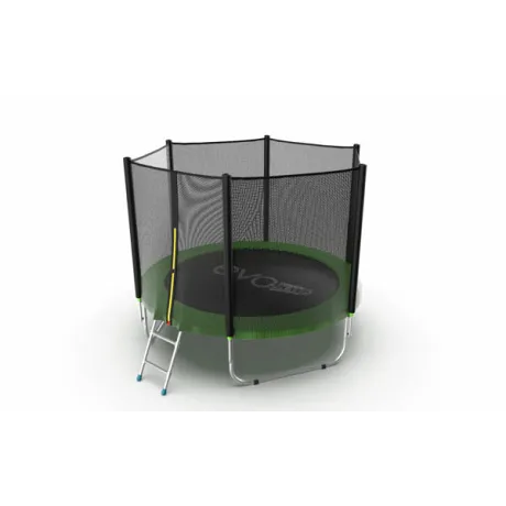 Батут с внешней сеткой и лестницей EVO JUMP External 8ft (Green) - Фото 2