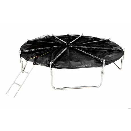 Батут складной GetActive Jump 10FT Outside черный с нижней сеткой и чехлом - Фото 11
