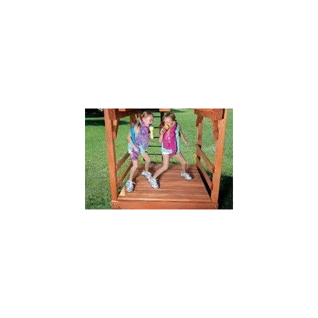 Игровая площадка Woodplay Playhouse с тентованной крышей - Фото 10